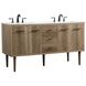 Cyrus 60 X 22 X 34 inch Natural Oak Vanity Sink Set