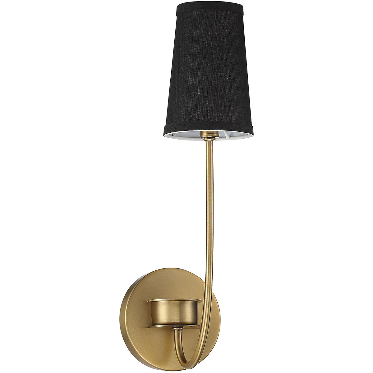 Mid-Century Modern 1 Light 5.13 inch Natural Brass Wall Sconce Wall Light