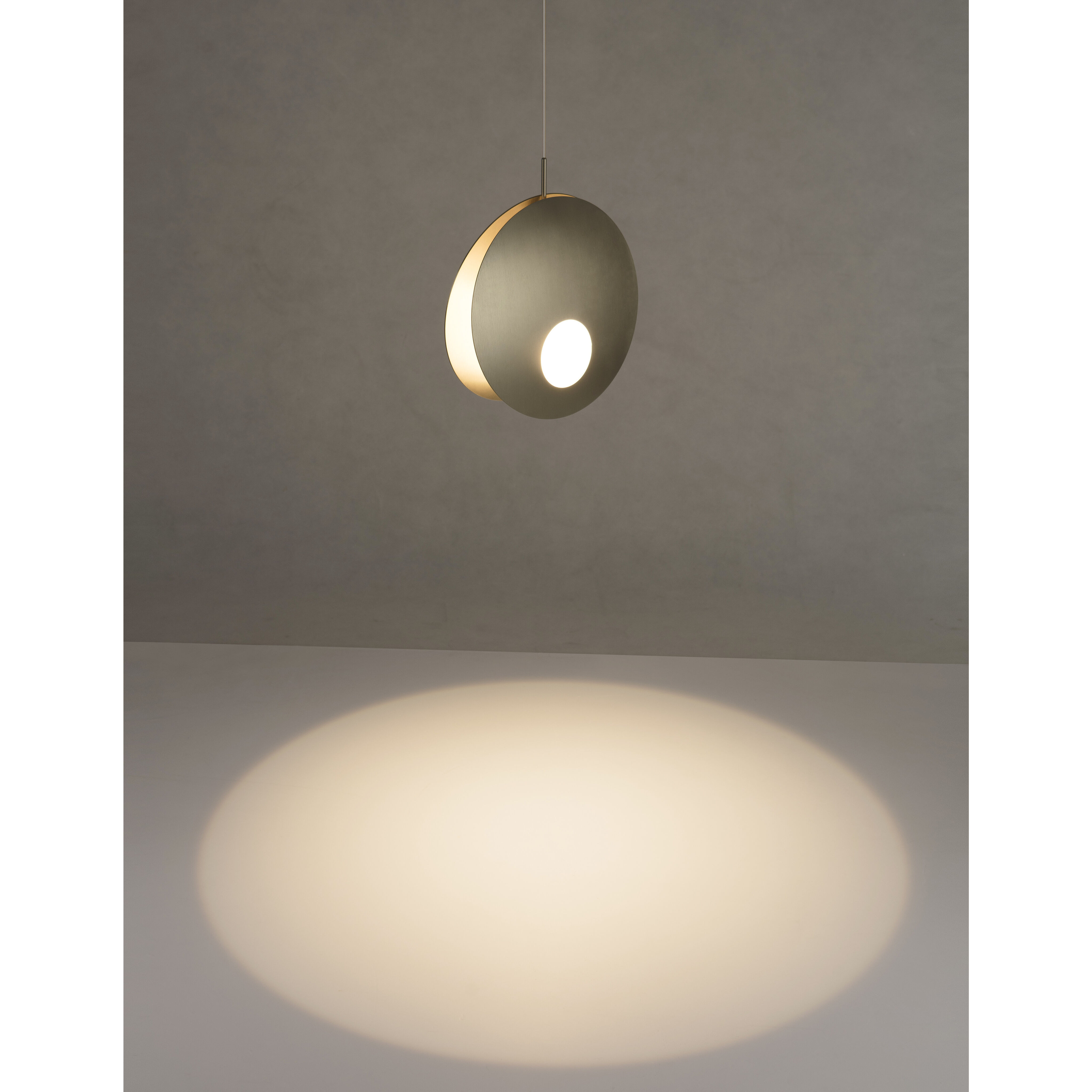 Perla LED 11 inch Satin Antique Brass Pendant Ceiling Light