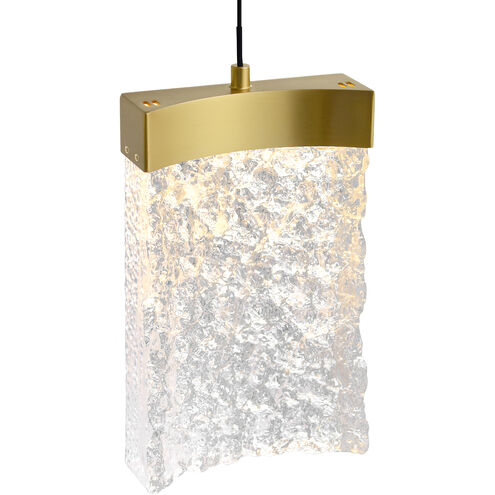 Lava LED 6 inch Brass Mini Pendant Ceiling Light