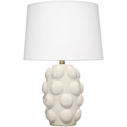Silas 20 inch 150.00 watt Crackled Cream Glaze Table Lamp Portable Light