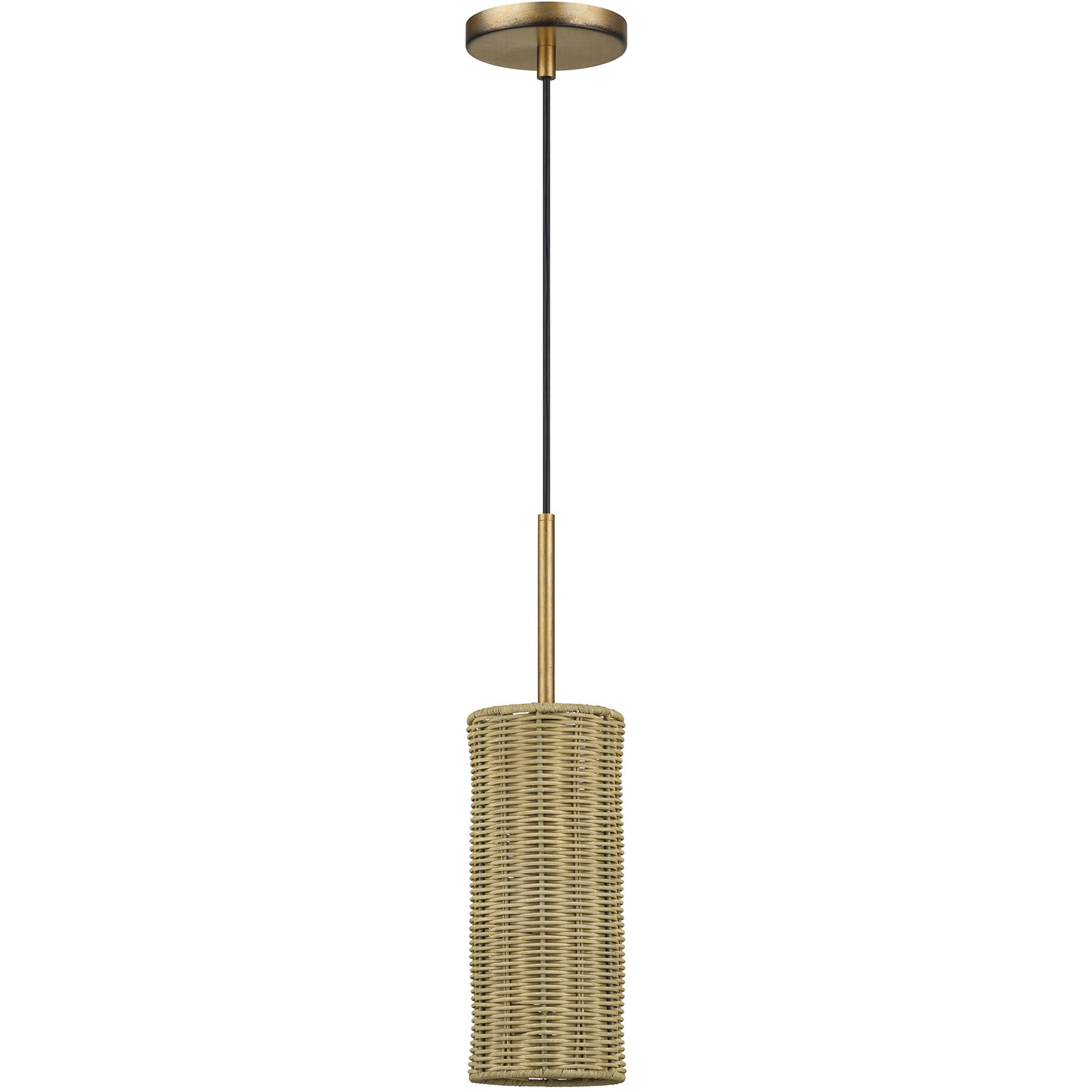 Weavington 1 Light 5.13 inch Antique Gold Leaf Mini Pendant Ceiling Light