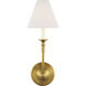 Thomas O'Brien Piaf LED 6.5 inch Hand-Rubbed Antique Brass Single Sconce Wall Light