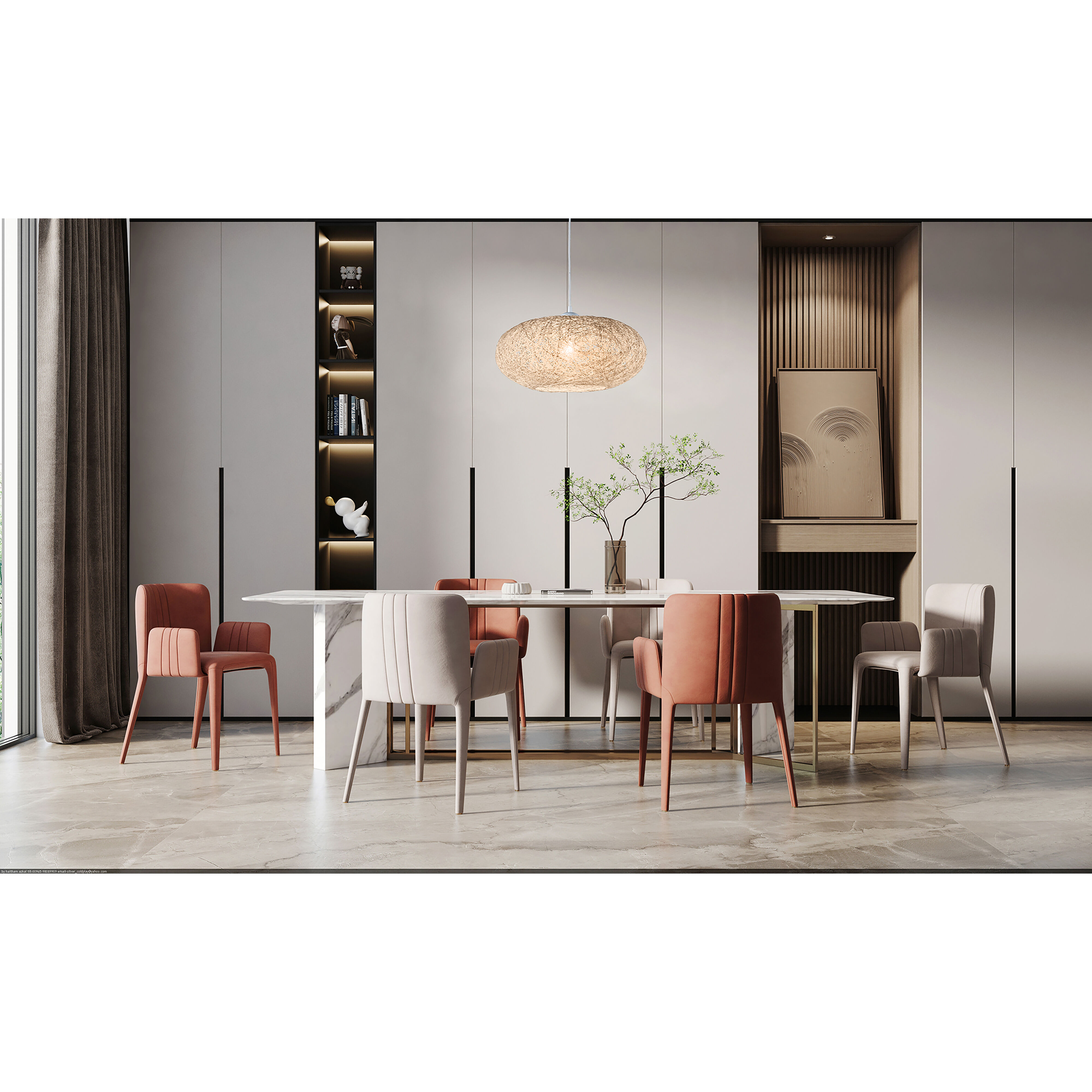 Campilo 1 Light 17.72 inch Beige Pendant Ceiling Light