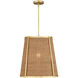 Deauville 1 Light 22 inch Polished Brass Pendant Ceiling Light, Suzanne Duin Collection