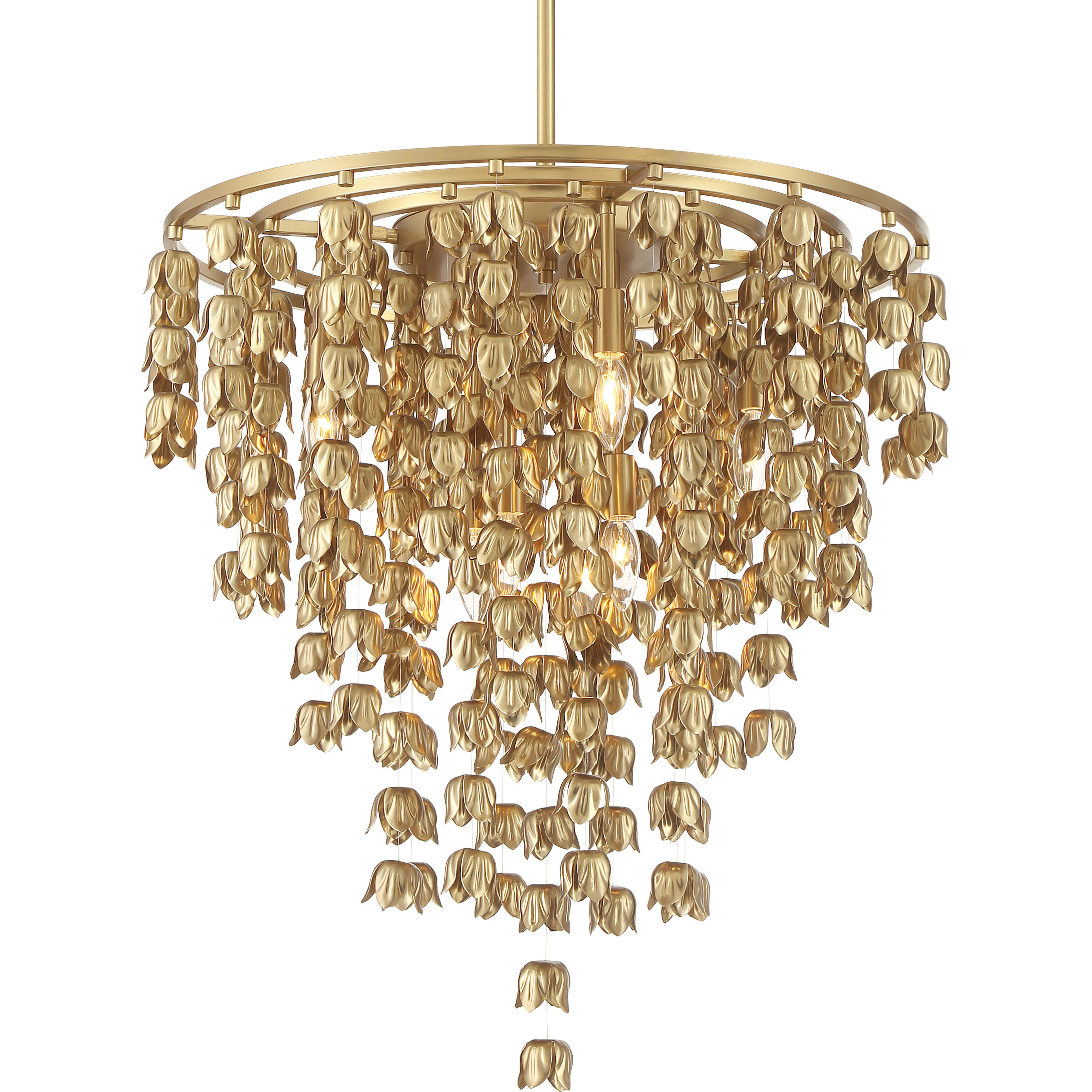 Ashgrove 8 Light 26 inch Legacy Brass Pendant Ceiling Light