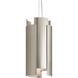 Moderne LED 6 inch Satin Nickel Mini Pendant Ceiling Light