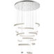 Verdura LED 41 inch Grey/White Chandelier Ceiling Light