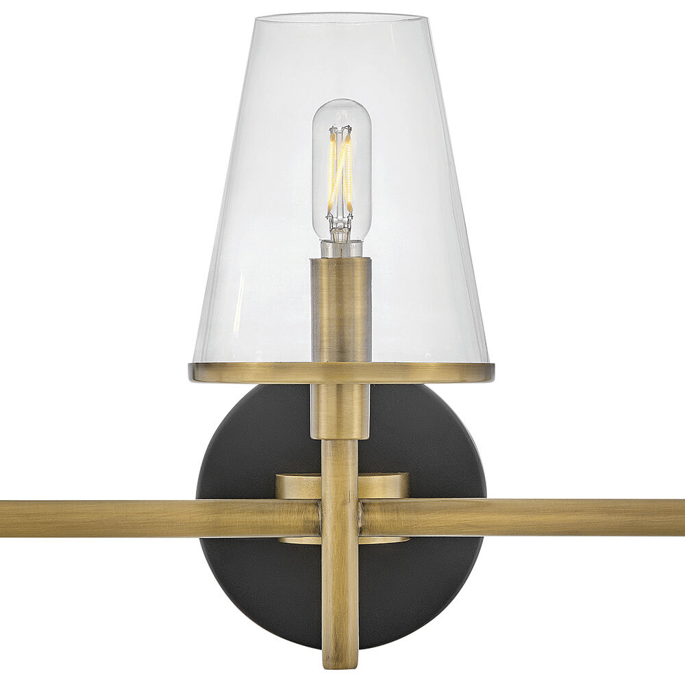Marten 3 Light 25 inch Heritage Brass Bath Light Wall Light