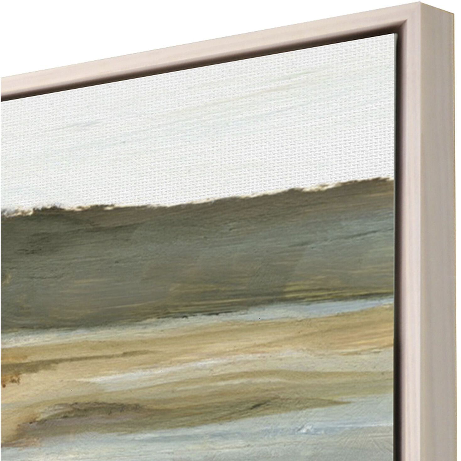 Wetland Grasses Green and Brown and Multi and Neutral Canvas
