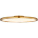 Peter Bristol Dot LED 22.25 inch Natural Brass Flush Mount Ceiling Light