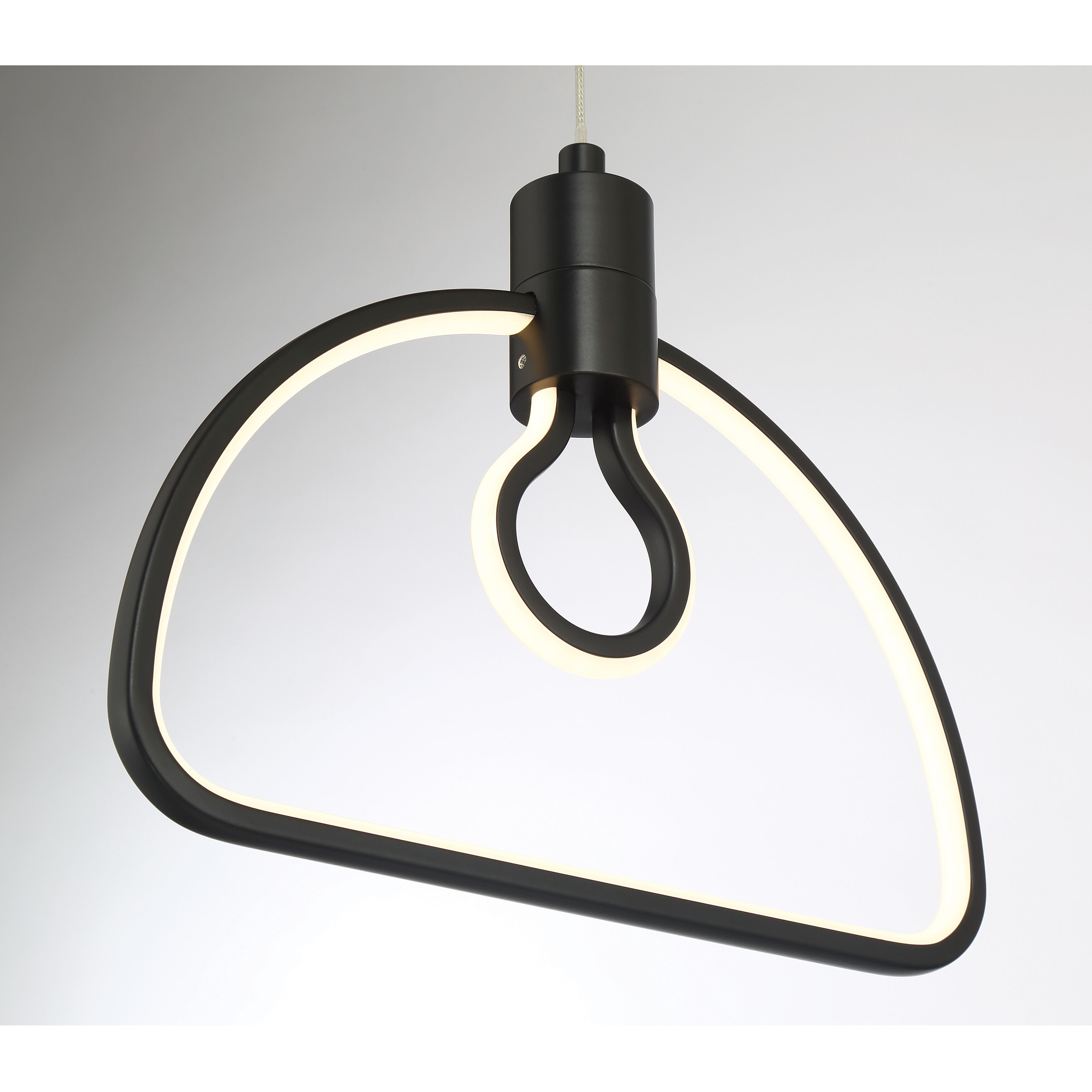 Edison's Outline LED 10.38 inch Coal Pendant Ceiling Light