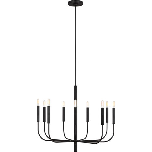 ED Ellen DeGeneres Brianna 9 Light 30 inch Aged Iron Chandelier Ceiling Light