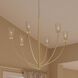 Jheni 6 Light 36 inch Brushed Gold Chandelier Ceiling Light