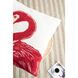 Anita 24 X 6.5 inch Red and White Pillow, Set of 2