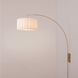 Scallop 1 Light 5 inch Weathered Brass Wall Mounted Arc Lamp Wall Light