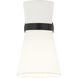 AERIN Clark 1 Light 7 inch Midnight Black Wall Bath Fixture Wall Light