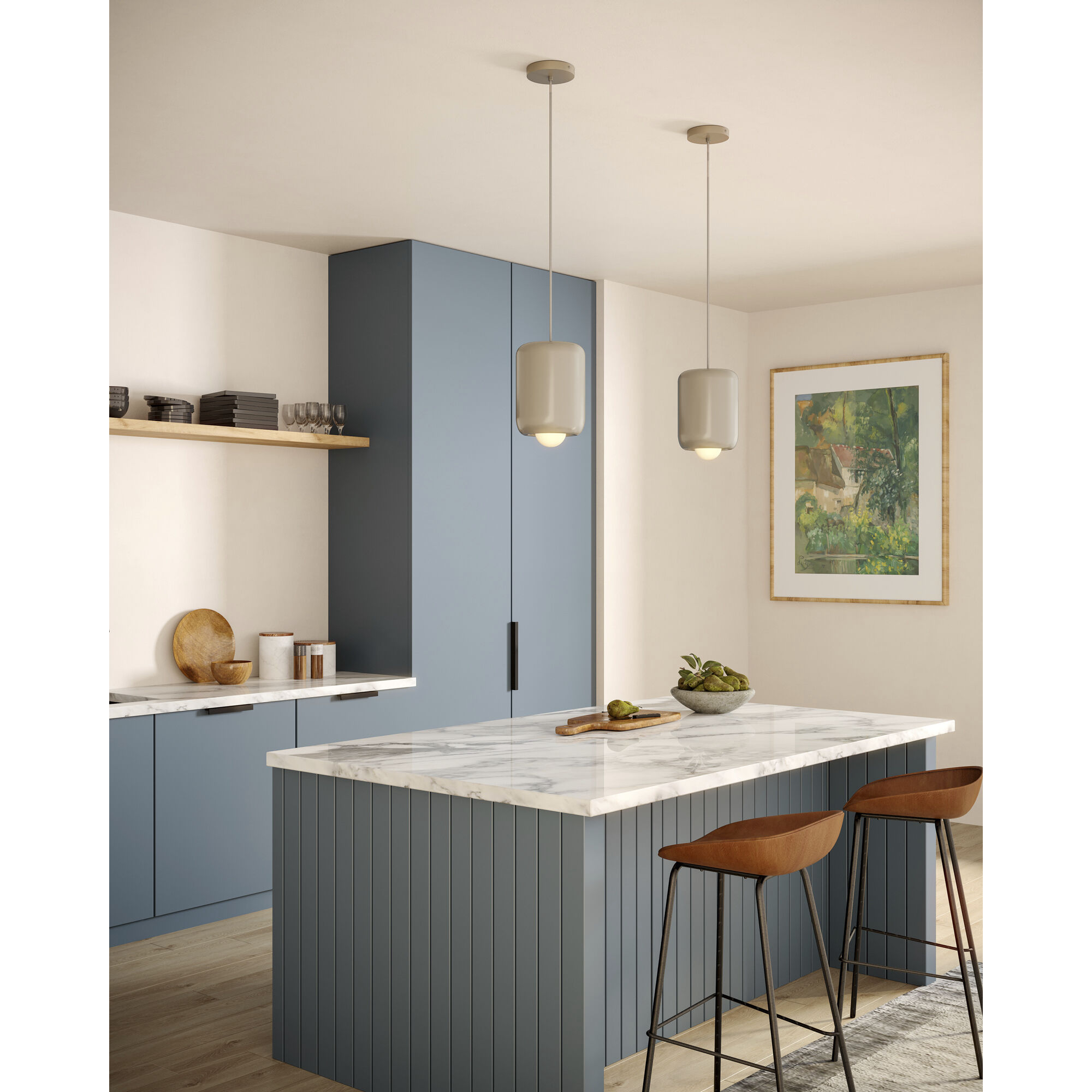 Hayden Pendant Ceiling Light in Pearl White