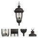 Knob Hill DC 3 Light 13 inch Sienna Outdoor Hanging Lantern