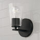 Portman 1 Light 5 inch Matte Black Sconce Wall Light