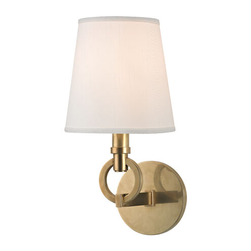 Malibu 1 Light 6.5 inch Aged Brass Wall Sconce Wall Light