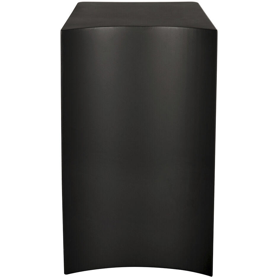 Mulligan 25 X 18 inch Matte Black Side Table