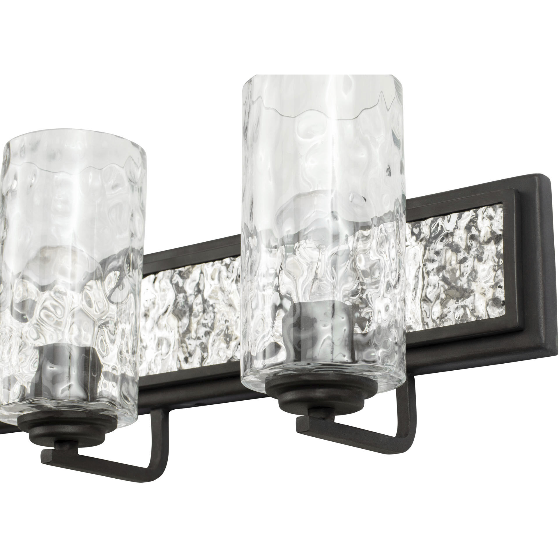 Hammer Time 3 Light 25 inch Carbon/Polished Stainless Bath Vanity Wall Light
