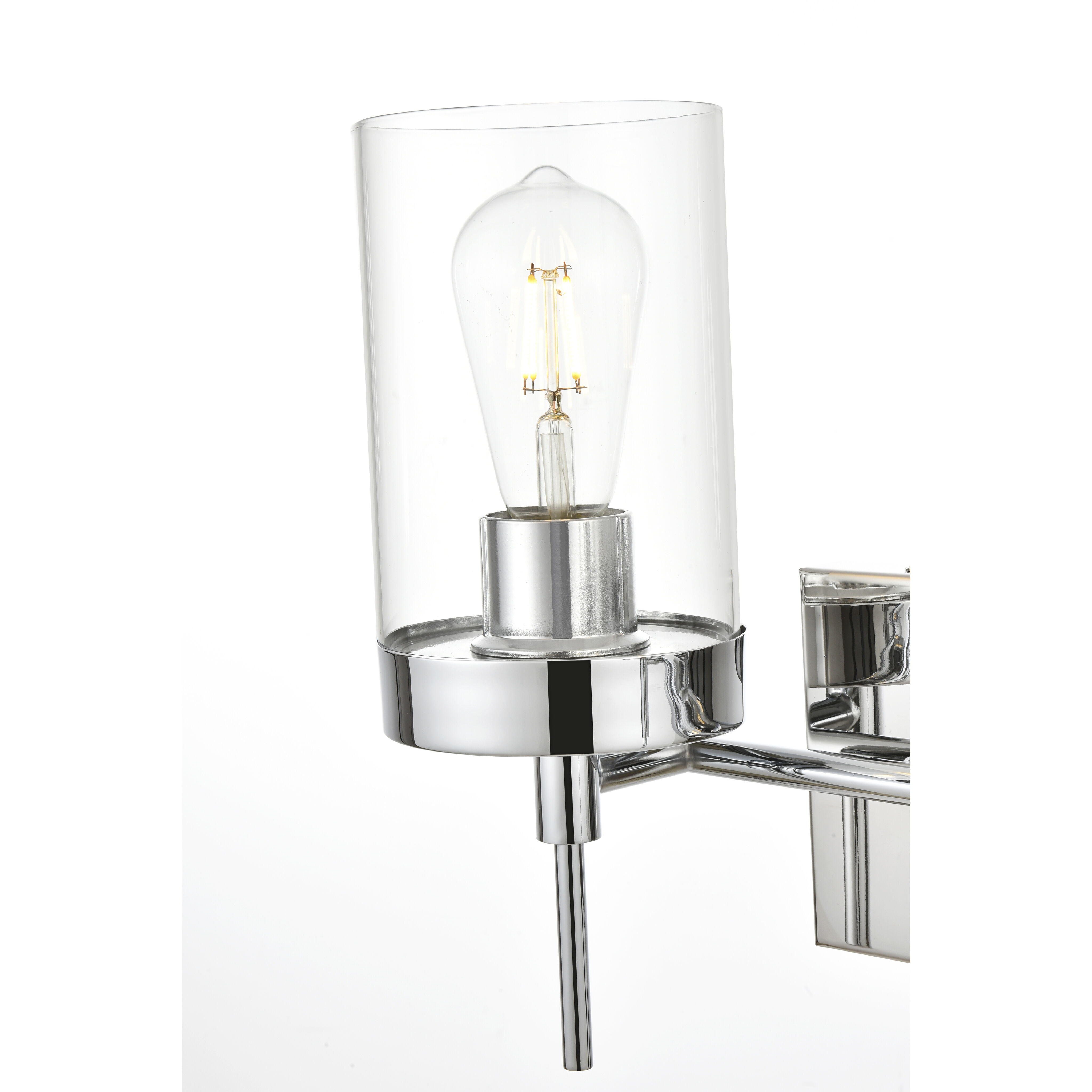 Benny 2 Light 14 inch Chrome Bath Sconce Wall Light