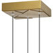 Valira LED 8 inch Brass Mini Pendant Ceiling Light