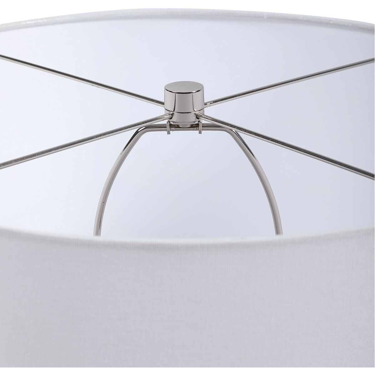 Blue Waters 27 inch 150.00 watt Cobalt and Aqua with Polished Nickel Table Lamp Portable Light