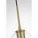 Gene 1 Light 8 inch Satin Gold Pendant Ceiling Light