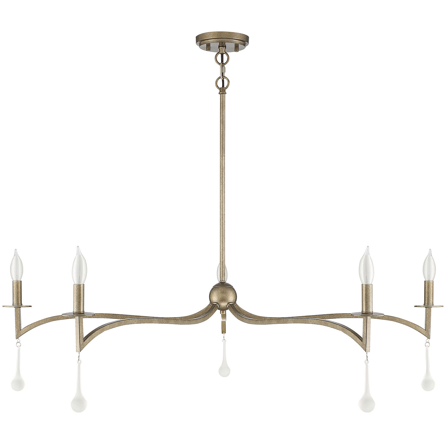 Laramie 5 Light 43 inch Chelsea Gold Chandelier Ceiling Light