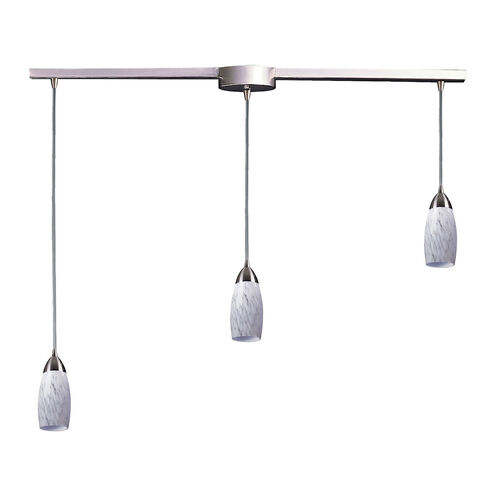 Castle 3 Light 36 inch Satin Nickel Mini Pendant Ceiling Light