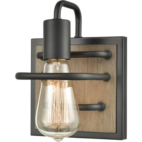 Copley 1 Light 6 inch Matte Black with Aspen Vanity Light Wall Light