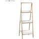 Kline Gloss White with Gold Bookshelf, Small