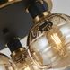 Gem LED 14.5 inch Black and Brushed Brass Other Semi-Flush Mts Ceiling Light