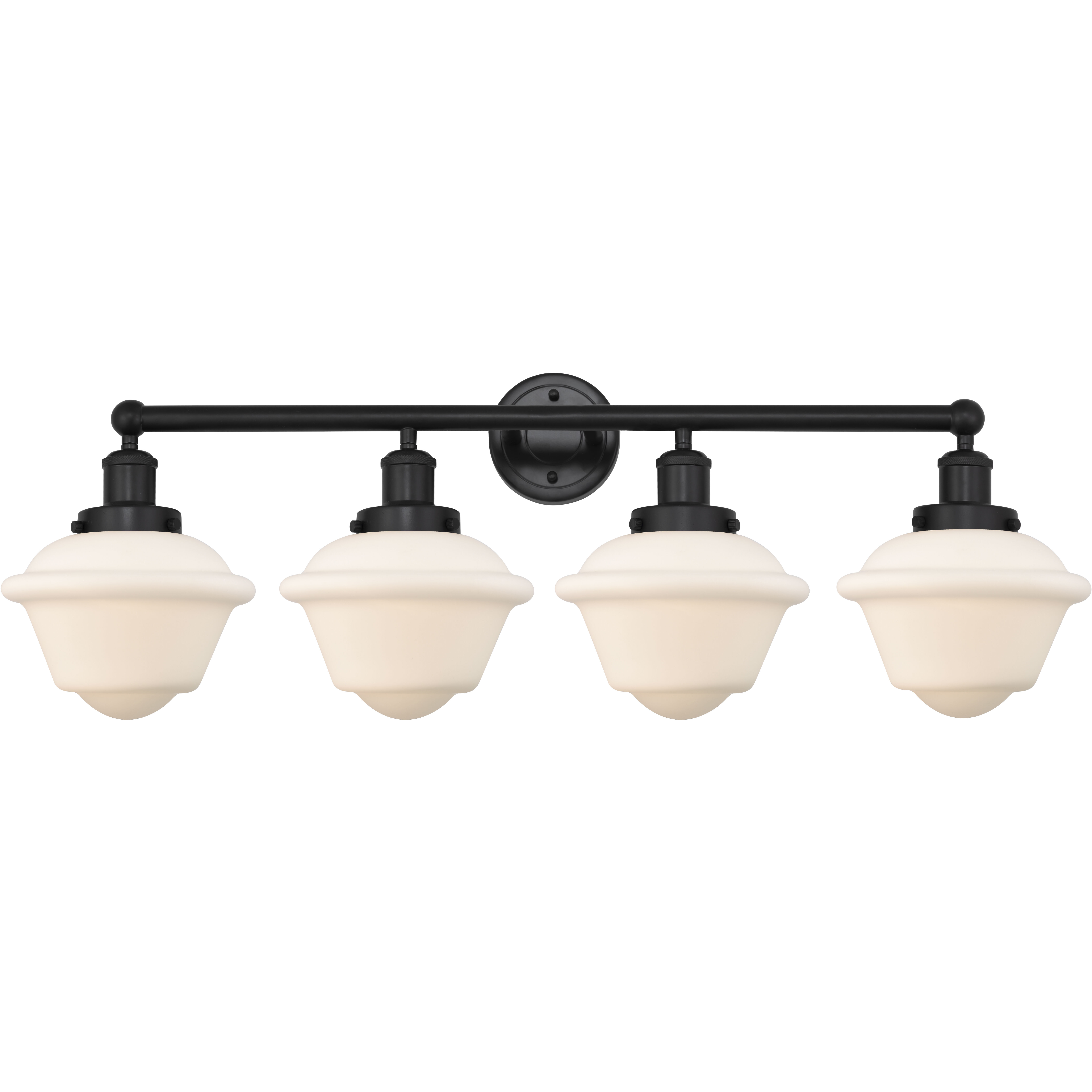 Oxford 4 Light 33.5 inch Matte Black Bath Vanity Light Wall Light
