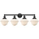 Oxford 4 Light 33.5 inch Matte Black Bath Vanity Light Wall Light
