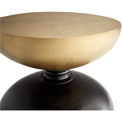 Perpetual 22 inch Noir and Gold Accent Table