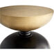 Perpetual 22 inch Noir and Gold Accent Table