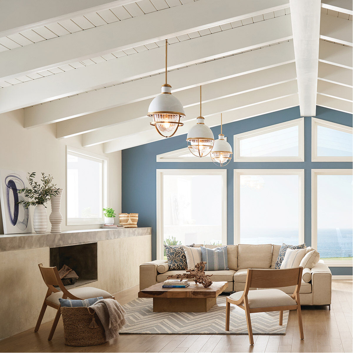 Tollis 1 Light 16 inch Natural Brass Pendant Ceiling Light