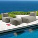 Driftwood 18.25 inch Sand Outdoor Pouf Bench