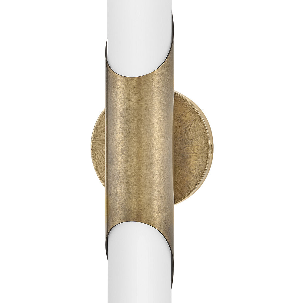 Grace LED 5 inch Textured Heritage Brass Bath Light Wall Light