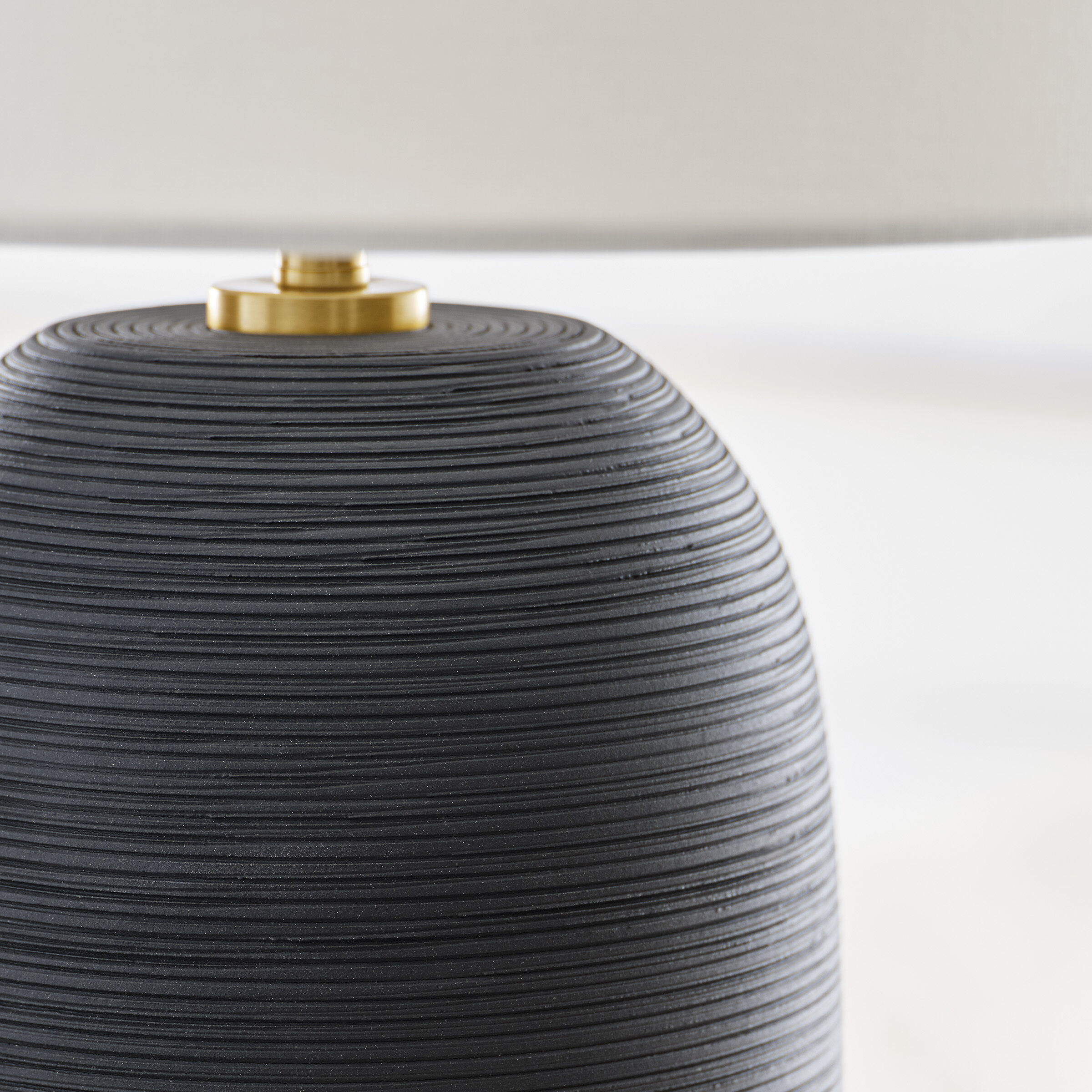 Hable Fanny 28.13 inch 9.00 watt Rough Black Ceramic Table Lamp Portable Light