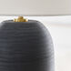 Hable Fanny 28.13 inch 9.00 watt Rough Black Ceramic Table Lamp Portable Light