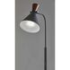 Sophia 52 inch 6.00 watt Black/Walnut Floor Lamp Portable Light
