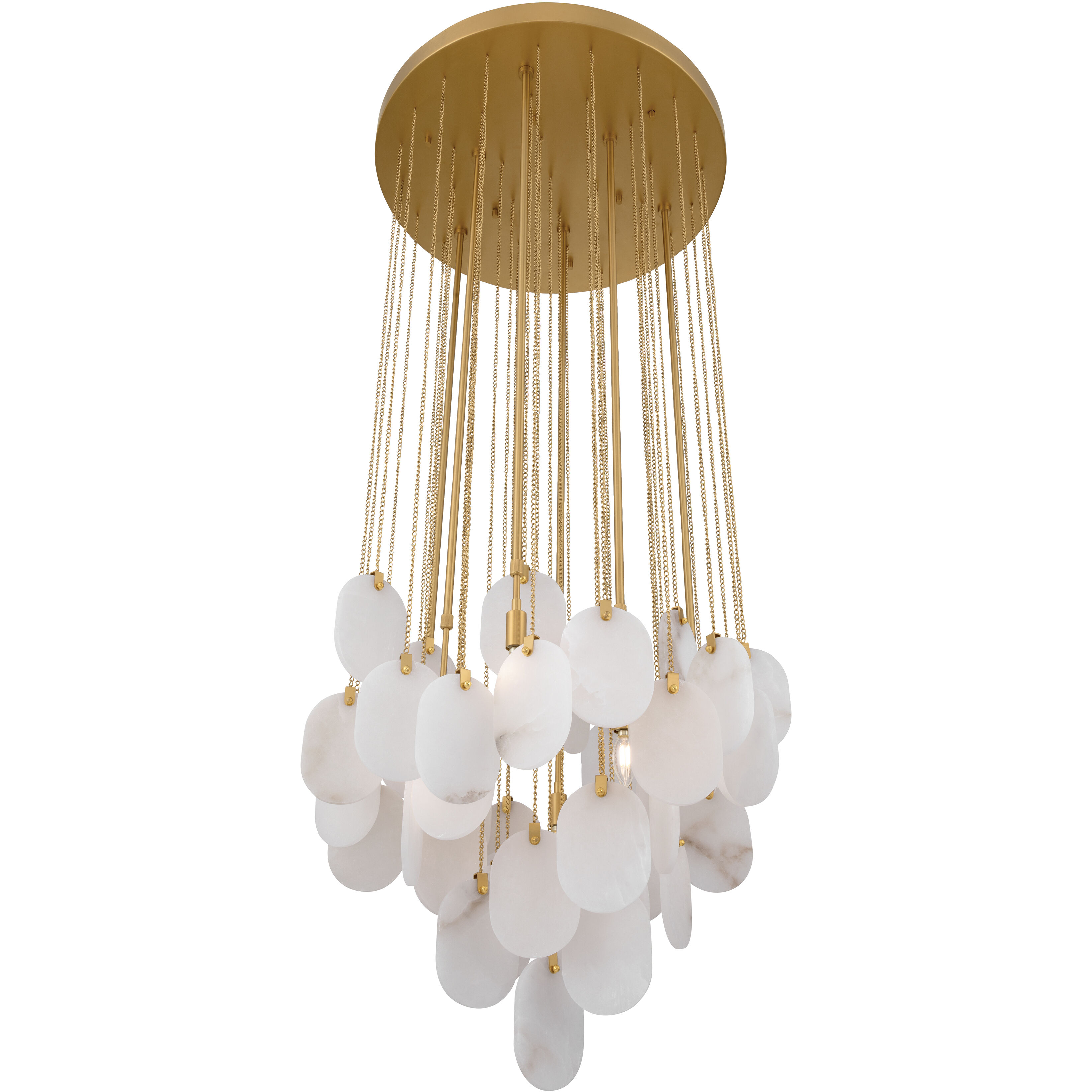 Velisse 6 Light 27.5 inch Legacy Brass Pendant Ceiling Light
