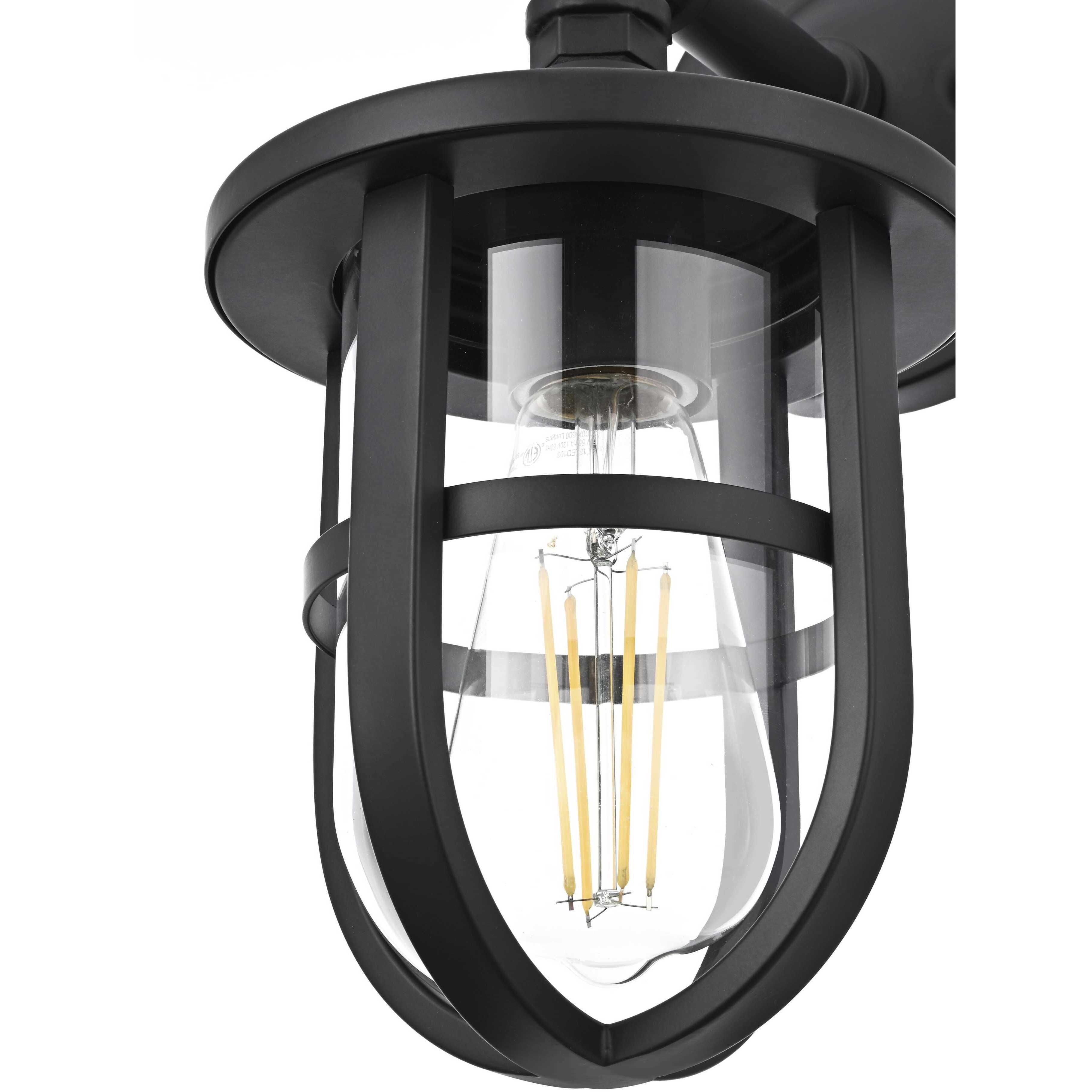 Hugo 1 Light 11.5 inch Black Outdoor Wall Sconce