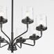 Starky 8 Light 31 inch Matte Black Chandelier Ceiling Light