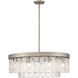 Ciara 27 inch 60.00 watt Peruvian Silver Chandelier Ceiling Light